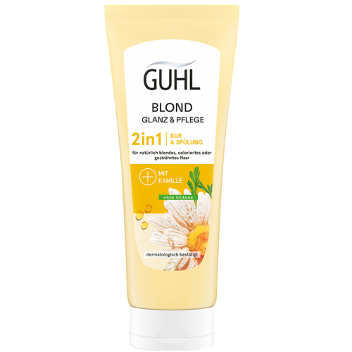 Комплексний засіб для догляду за світлим волоссям 2в1 Guhl Blond Glanz & Pflege 200 мл Комплексний засіб для догляду за світлим волоссям 2в1 Guhl Blond Glanz & Pflege 200 мл